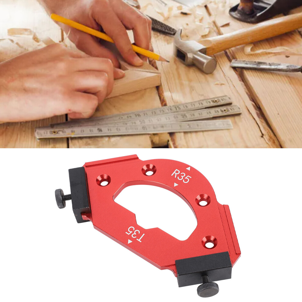 Aluminum Corner Template R35 T35 For Woodworking Router Tool 8461385042351