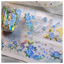 (Blue Rose Variations) Flower DIY Stickers for Phone, Laptop, Car