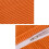 Almofada de encosto - Não especificada - Triangular - Veludo cotelê - Capa removível - Laranja 3