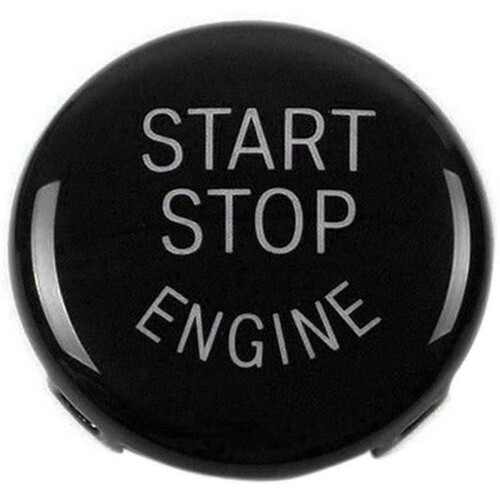 2x Start Stop Engine Button Push Button Ignition  Cover Replacement for  X1 X3 X5 X6 Z4 (Black&Red) 1
