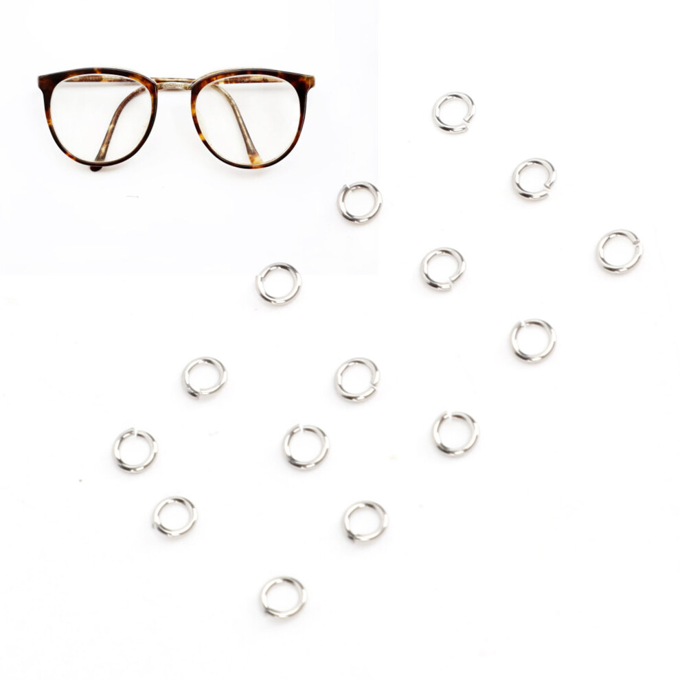 300Pcs 1.4Mm Alloy Eyeglass Screw Gasket Repair Washers Spring Shims 3721387381519