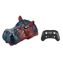 2.4GHz Rc Hippo Toys Remote Control Boat Waterproof Lake Swimming Pool Spray Kids Toys for Birthday Gift