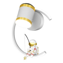 LED Wandlampe Astronaut Kinder Wandlampe mit Projektor Sterne Innenbeleuchtung für Arbeitszimmer Wohnzimmer Schlafzimmer