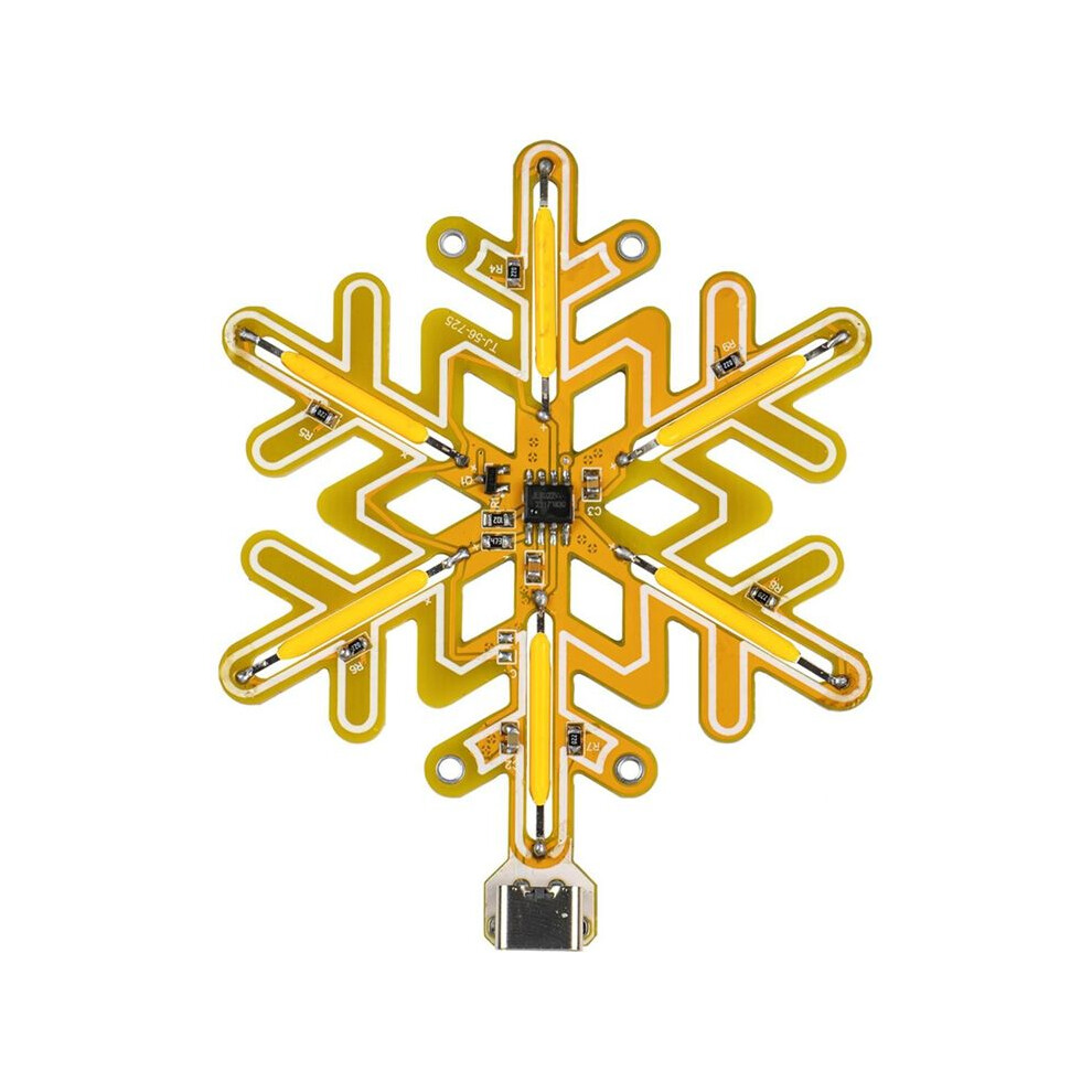 Snowflake Lamp Touch Stepless Dimming Touch Night Light Diy Kit For Diy Christmas Decoration Romantic Gift Without Case 6031353616628