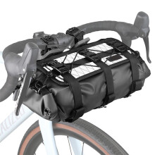 Bolsa Impermeable para Manillar de Bicicleta, Capacidad Ajustable, Bolsa Seca Extraíble para Ciclismo de Montaña, Carretera y Grava, Paquete de