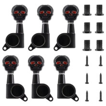 6PCS Skull Guitar Tuning Peg Metal Machine Tuners Electric Guitar Replacement Parts 3L3R