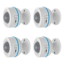 4 St Z-Wave 700 PIR Rörelsedetektor med Temperatur Luftfuktighet Ljussensor Hemautomation Arbeta med Smartthing Vera B