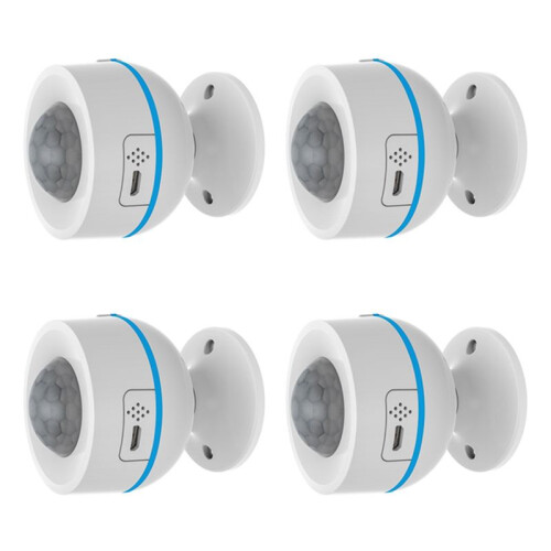 4PCS Z-Wave 700 PIR Motion Detector with Temperature Humidity Light Sensor Home Automation Work with Smartthing Vera B