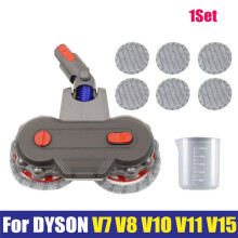 Pour V7 V8 V10 V11 V12 V15, Moteurs Rotatifs Doubles avec 6 Tampons de Vadrouille Lavables