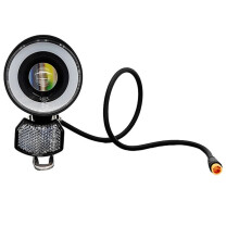 WUXING QD228 Luce per Clacson per Bicicletta Elettrica Luce Anteriore per Bici Elettrica Luce per Clacson per Bici Elettrica Faro per Scooter