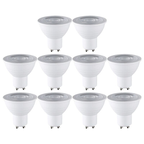 10PCS Ceiling Spotlight Set 7W GU10 Base  Saving Downlight LED Light Indoor Lighting 3000K Warm White Light