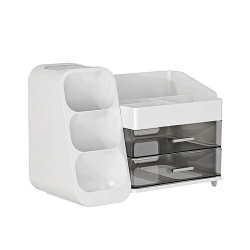 Drawer Style Makeup Storage Box Dormitory Organizer Plastic Cosmetics Skincare Dressing Table Desktop Sundries Container