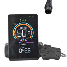 M5C-2 e-Bike LCD Display Scooter Elettrico Tachimetro Pannello LCD UART per Mountain Electric Bike 6PIN