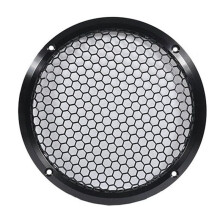 Aluminum Car Tweeter Speaker Grill Cover, 6.5 Inch, Full Metal Mesh Grille for Audio Enhancement Black
