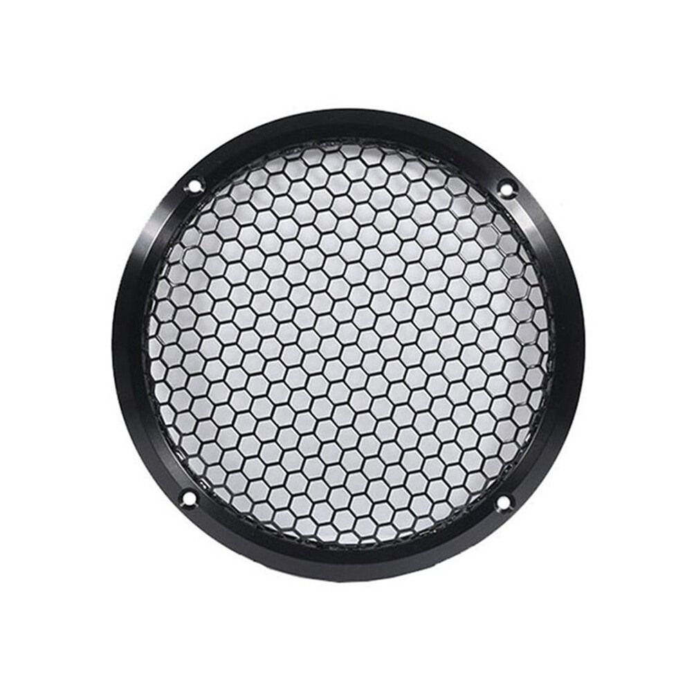 Aluminum Car Tweeter Speaker Grill Cover, 6.5 Inch, Full Metal Mesh Grille For Audio Enhancement Black 4714127562919