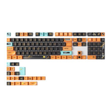 131 Keys Keycaps PBT  Profile Five Side Thermal Sublimation Thicken Caps for  Mechanical Keyboard