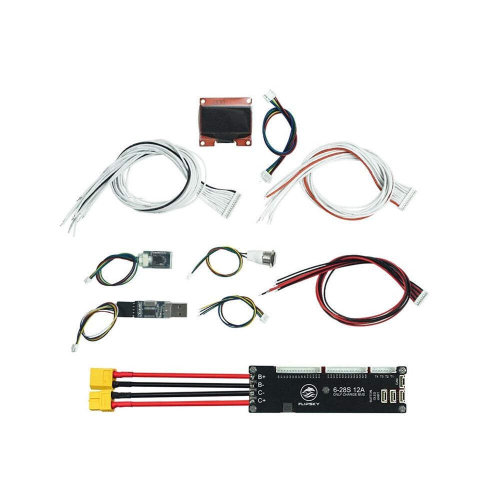 Flipsky Bms Board 6S-28S 12A Based Vesc Can Passive Balance Lifepo4 Lto Battery Protection Board For Electric Scooter,A 6133053024502