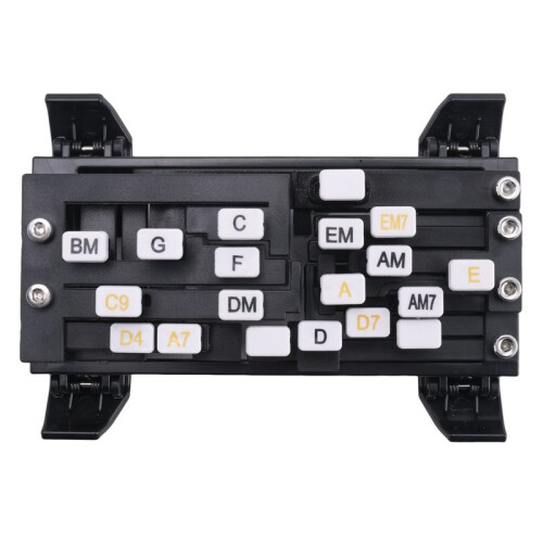 Guitar Learning Aid Tool Guitar Chord Trainer Guitar Practice Aid Teaching Learning System for Guitar Beginner Black