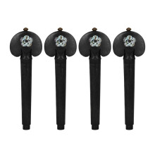 Cello Ebony String Shaft 4 Hand-Carved Abalone Shell Cello Tuning Knob Cello Accessories Cello Nail