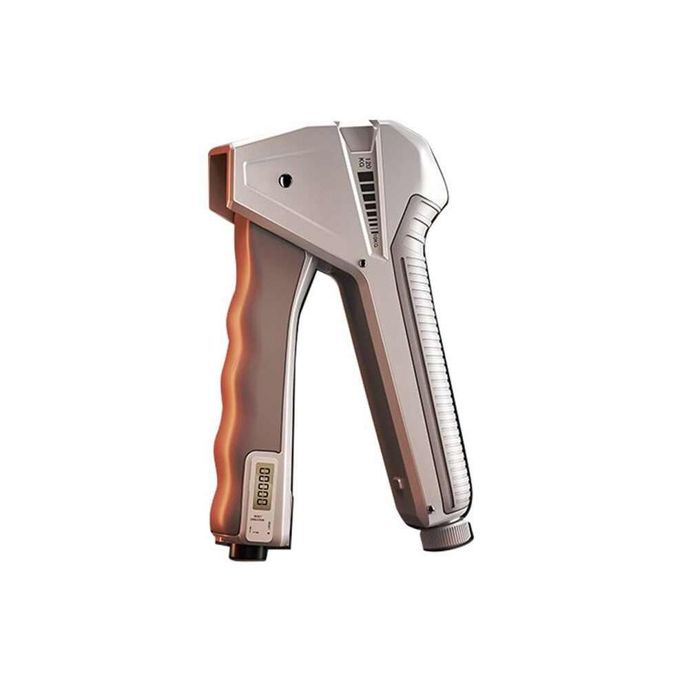 Tauoh 10-120Kg Hand Grip Strengthener Resistance Finger Exerciser Counting Hand Gripper For Muscle Build Gray-White