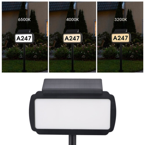 Modèle : ABS Sign Solar 2000 mAh IP65 LEDs à 3 couleurs 2