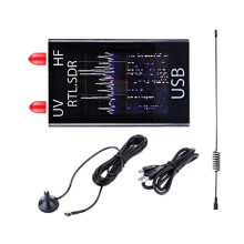 Receptor RTL-SDR de Banda Completa de 100 KHz A 1,7 GHz, Radio por Software, Antena U/V RTL2832U+R820T2, Radio , VHF, UHF, AM y FM