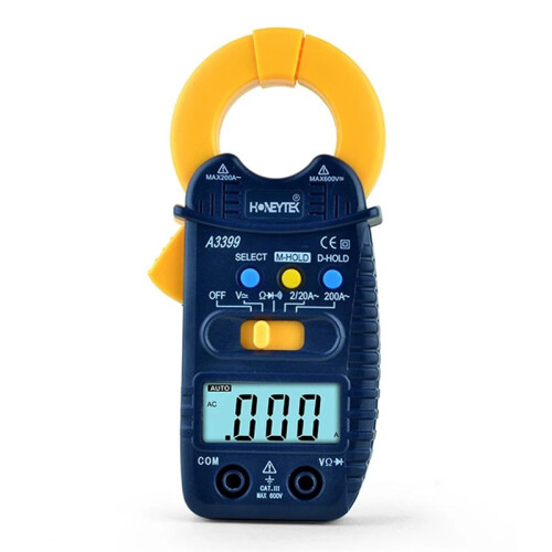 HONEYTEK Capacitor/Inductor & Clamp Meter Set, Handheld LCD Digital 2000pF-20mF Range Capacitance Tester A3399