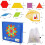 Puzzle in legno - MINGMEI - 155 pezzi - Forme geometriche e carte di design 4