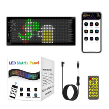 Painel de Matriz LED Tela Flexível Tela de Exibição Rolagem de para-Brisa Publicidade LED Placa de Carro RGB DIY App Controle de Luz de Sinal