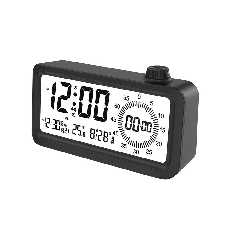 Digital Alarm Clock Visual Timer Three Sets Of Alarms Luminous Dual Display Countdown Children's Learning Reminder Exogio