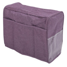 Faltbare Oxford-Stoff Nähmaschinenabdeckung mit Tasche, 43x19,5x33cm, Violett