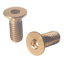 M5 X 12 mm Titanium Cykelflaskhållare Skruv Cykel Vattenflaskhållare Bultar Cykel Vattenflaskhållare Skruv Guld