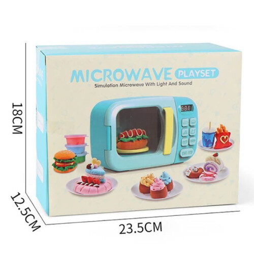 13Pcs Kitchen Toy, Simulation Microwave Set, Multi-Function Educational Kitchen Toy for Kids 2