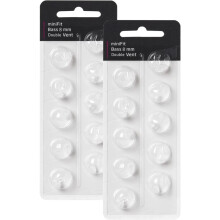 Domos para Audífonos de Repuesto Oticon, para Oticon Minifit Double Vent Bass Domes (2 Paquetes), Domos Universales de 8 mm