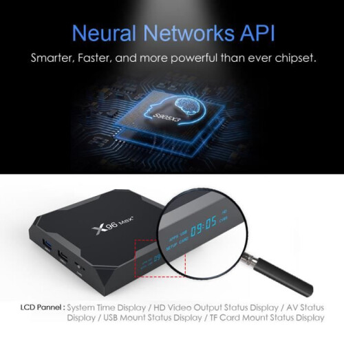 TV box - PRUMYA - X96 MAX Plus - Android 9.0 - 2 GB RAM - 16 GB ROM - Supporto 8K 2