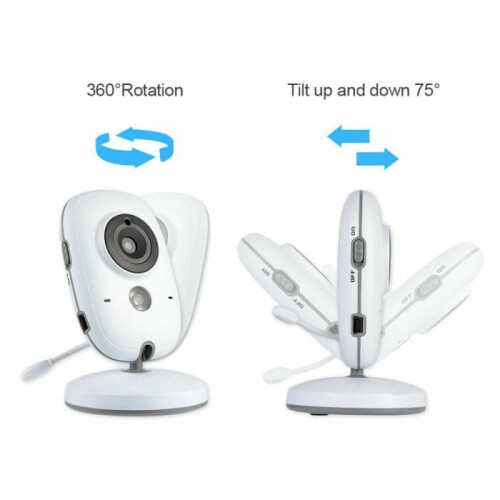 LEMONBEST Συσκευή Παρακολούθησης Μωρού 360 - Οθόνη LCD 3,2" - Νυχτερινή Όραση - Νανούρισμα 2