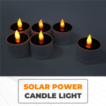 Bougie Solaire Étanche Sans Flamme pour Extérieur, Lumière Décorative pour Jardin, Terrasse