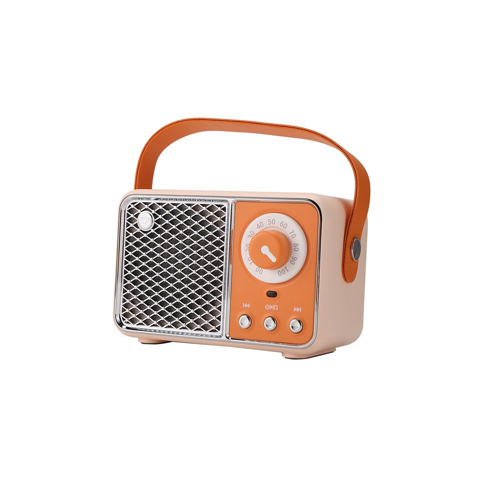 Speaker Portable Sound Speaker Music Wireless Radio Fm Blootooth Audio Orange 4713445746926