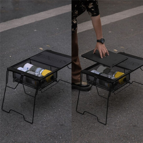 CAMPINGMOON Table Board for IGT Folding Basket 1 Unit Water Filter Basket Camping Table Storage Kitchen Accessories 2