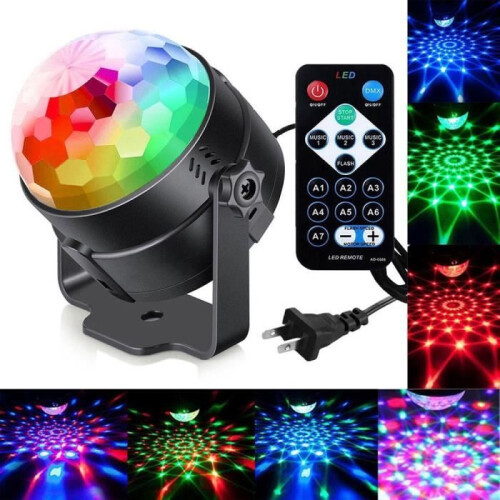 Set di luci RGB, controllo del colore e del suono con telecomando 1