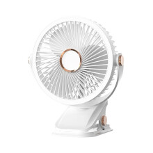 Ventilatore USB Ricaricabile per Dormitorio Tipo Clip- Ventilatore da Tavolo Portatile con Rotazione di 360 Gradi Ventilatore Regolabile con