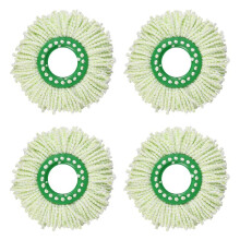 4 Pack Spin Mop Replacement  for Libman Tornado Spin Mop System, Large Microfiber Round Spin Mop Refills