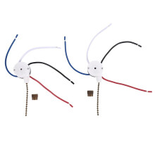 2 PCS Fan Light ZE-208S 3 Speed 4 Wire Ceiling Fan Replacement Part Speed ControlPull Chain Bronze