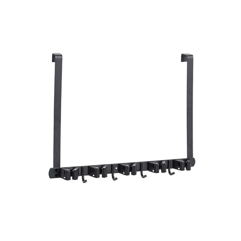 Broom Holder Door Mount,Over The Door Broom And Mop Holder With 2 Over Door Hooks,Broom Hanger,Tool Rack Organizer 6033609207642