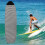 Surfboard Cover Snowboard Cover Light-Weight Soft Elastic Drawstring Carry Protective Storage Bag Case Black: 180x50cm 3