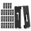 24Pcs Gridwall Hooks Hangers,Grid Panel Hooks Grid Wall Hook Grid Wall Accessories Wire Grid Hook Grid Shelf Hooks Black 1