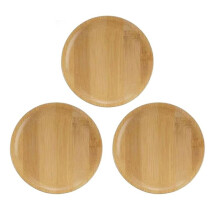 3 Pièces Dessus de Verre à Vin Charcuterie, Dessus de Verre à Vin Charcuterie, Dessus de Verre à Vin en Bambou Plaque Dessus de Verre à Vin