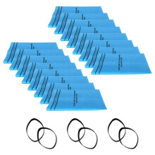 16pcs Wet Dry Filter Bags for 9-38737,Select Stinger 2-1/2 to 5-Gallon Vacuum with 6 Retaining Bands