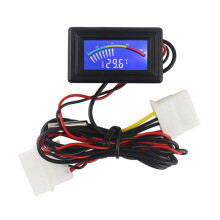 DC4-25V Termometro Digitale NTC10K Sonda  C/F USB Temp Rilevatore di Temperatura Tester LCD Analogico Acquario Interno