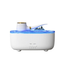 Diffusor für Ätherische Öle, 2 Nebelmodi, Timer und Automatische Abschaltung Ohne Wasser, 7 Farbwechsel-LED, 200 Ml, Luftbefeuchter-Diffusor A